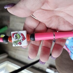 Grinch Christmas Beaded Bracelet